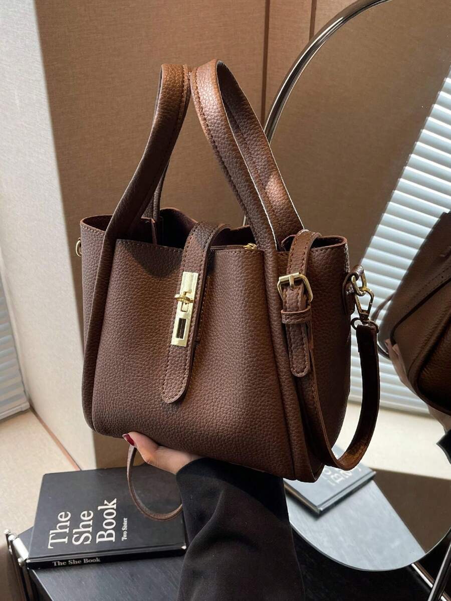 Marlowe Hale Structured Vegan Leather Tote