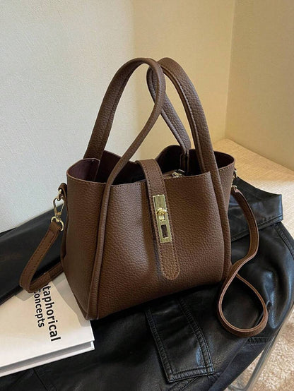 Marlowe Hale Structured Vegan Leather Tote