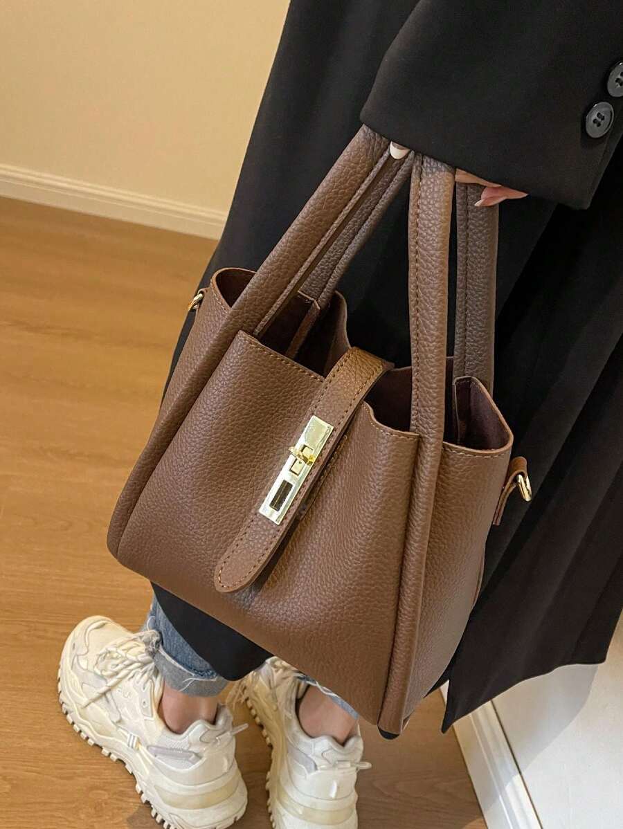 Marlowe Hale Structured Vegan Leather Tote
