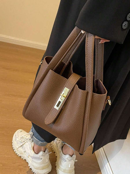Marlowe Hale Structured Vegan Leather Tote