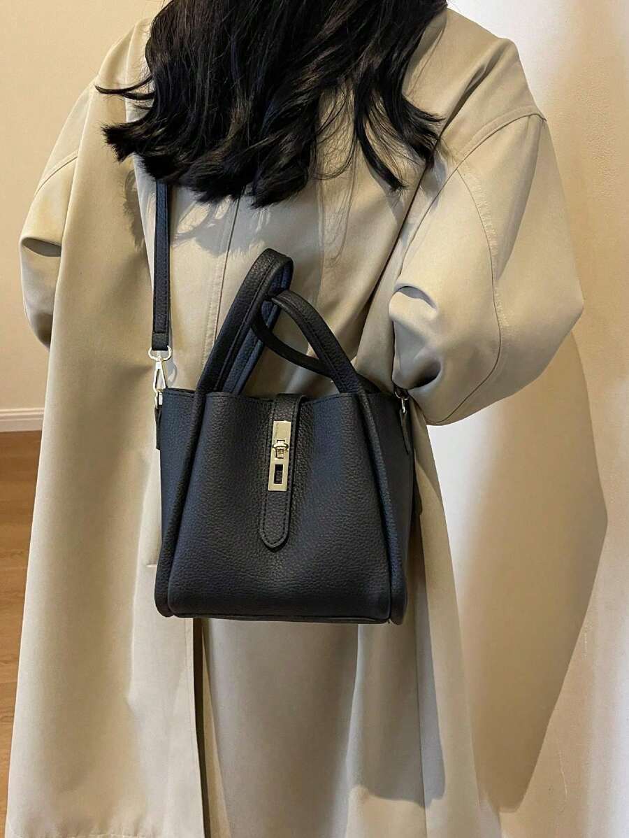 Marlowe Hale Structured Vegan Leather Tote