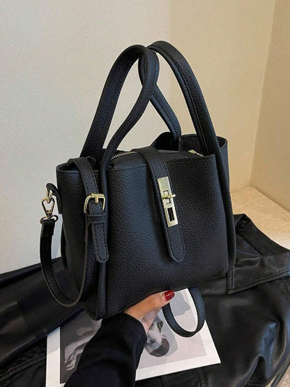 Marlowe Hale Structured Vegan Leather Tote