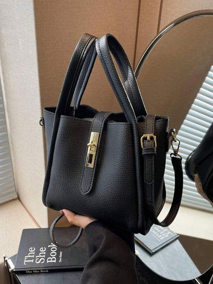 Marlowe Hale Structured Vegan Leather Tote