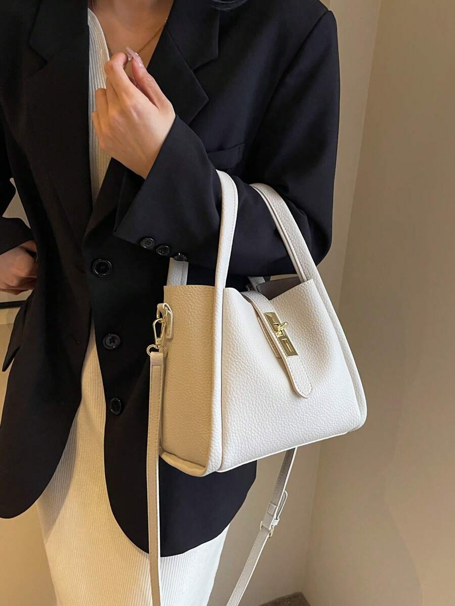 Marlowe Hale Structured Vegan Leather Tote