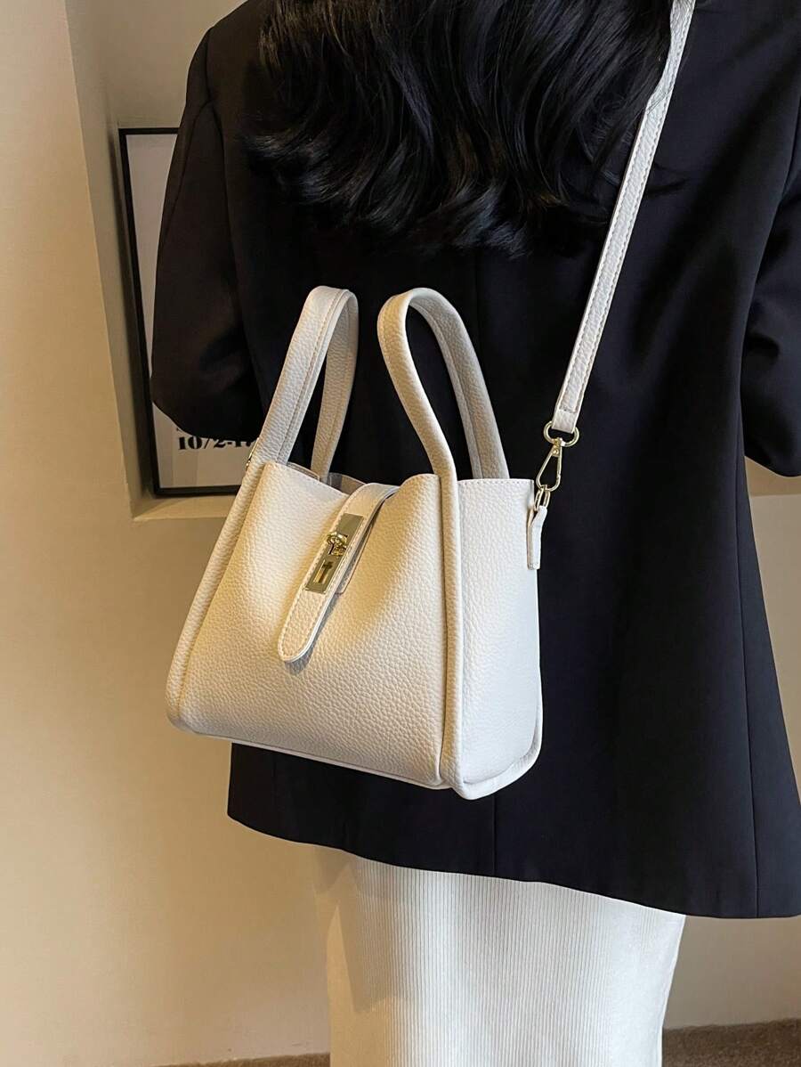 Marlowe Hale Structured Vegan Leather Tote