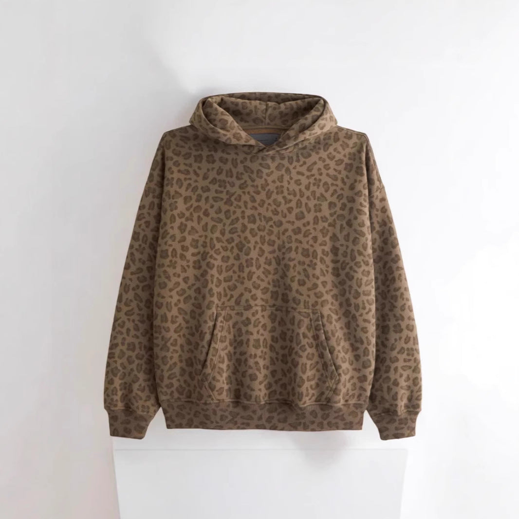 UrbanRoam Oversized Leopard Hoodie
