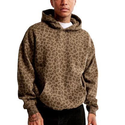 UrbanRoam Oversized Leopard Hoodie