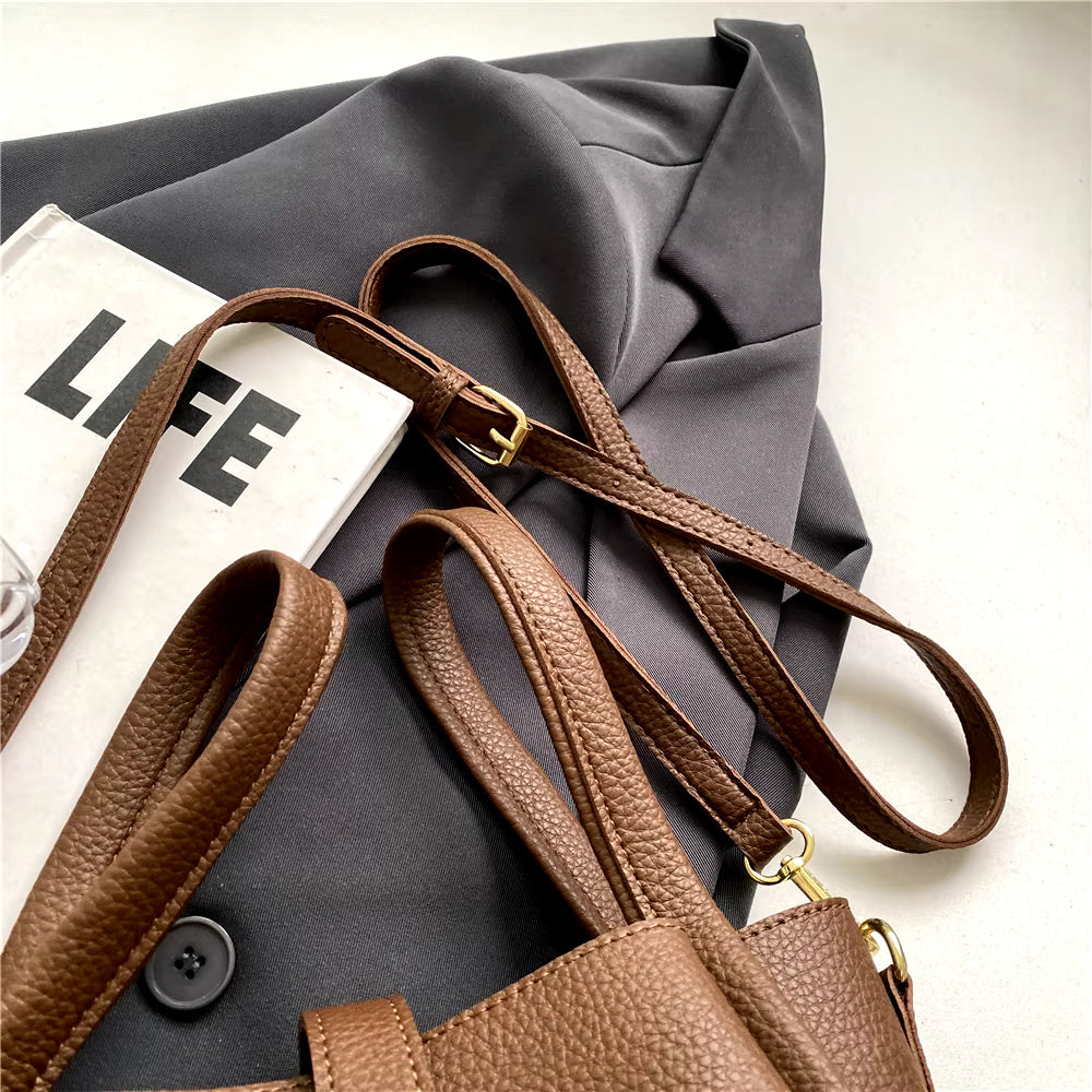 Marlowe Hale Structured Vegan Leather Tote