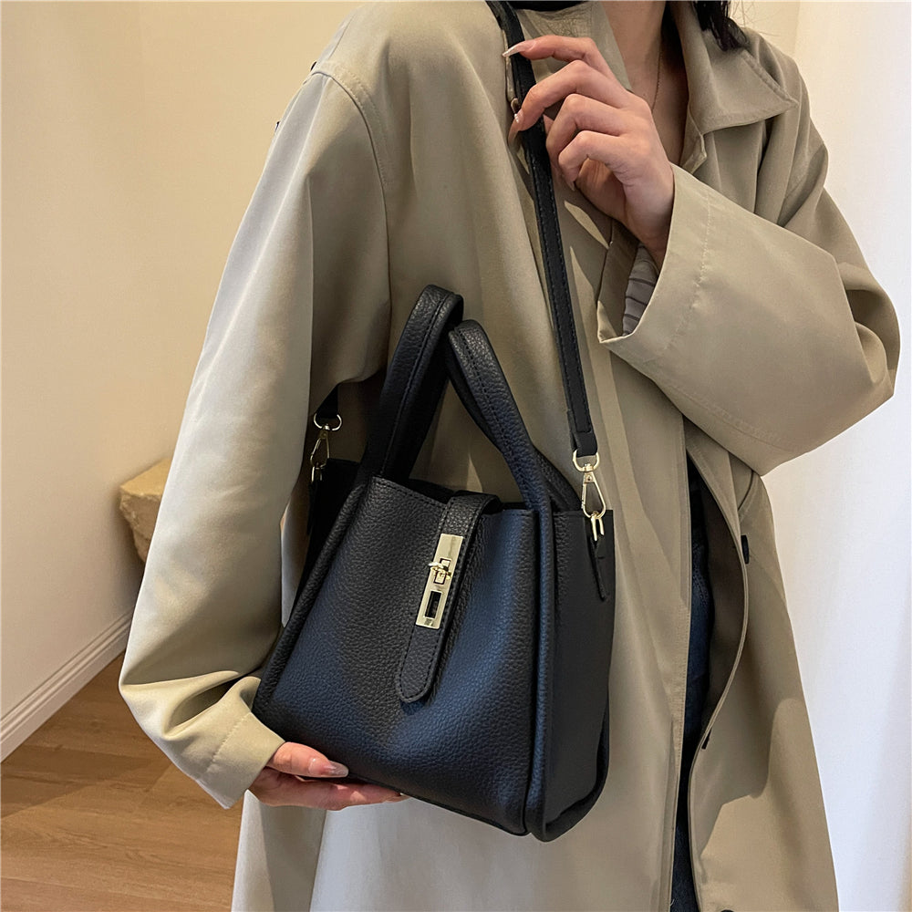 Marlowe Hale Structured Vegan Leather Tote