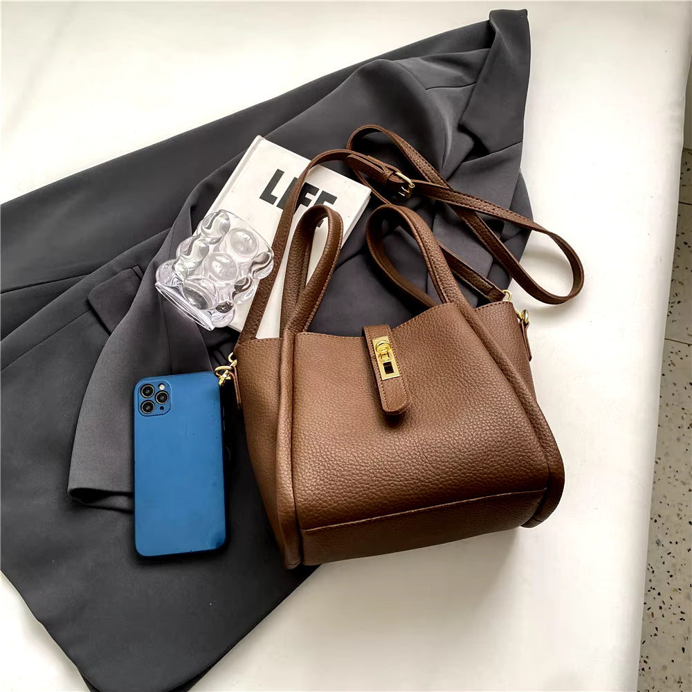 Marlowe Hale Structured Vegan Leather Tote